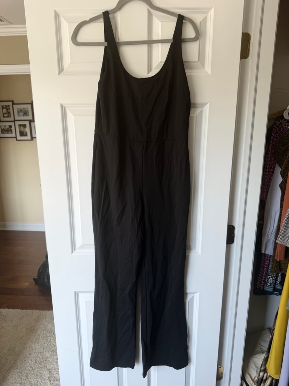 Alice + Olivia Black Sleeveless Wide-Leg Jumpsuit